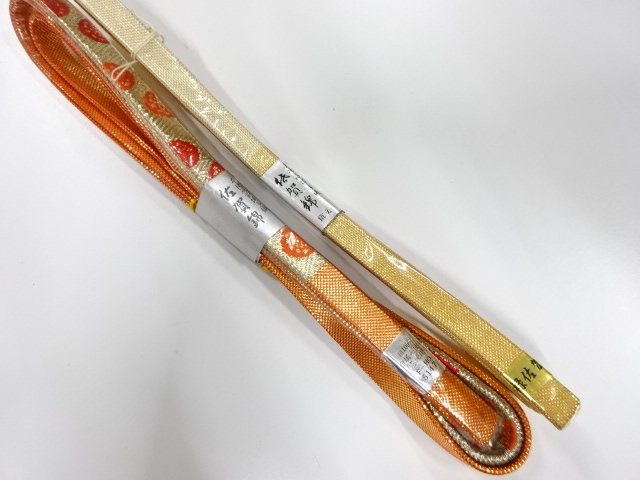 JAPANESE KIMONO / UNUSED SAGA NISHIKI OBI-JIME 2-PIECE SET
